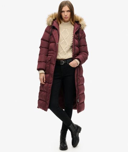 Damen Langer Everest Kunstfellmantel - Größe: 44 - Superdry - Modalova