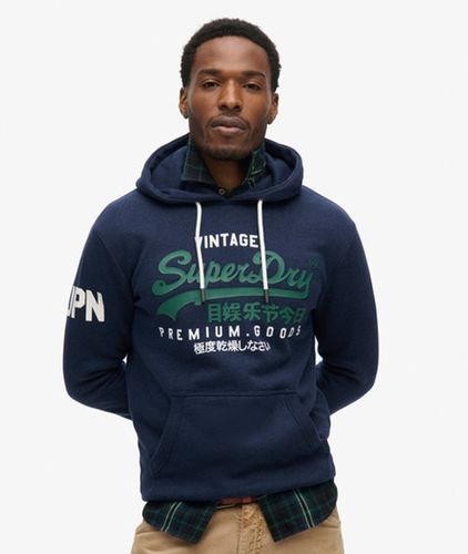 Herren Vintage Logo Hoodie aus Bio-baumwolle - Größe: L - Superdry - Modalova