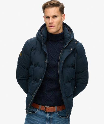 Herren Kurze Everest Steppjacke mit Kapuze - Größe: XL - Superdry - Modalova
