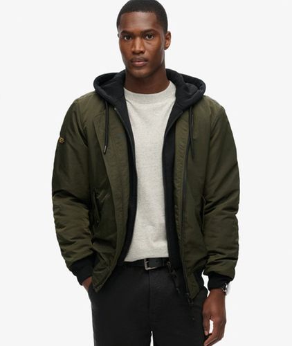 Men's Military Hooded MA1 Jacket Green / Surplus Goods Olive - Size: M - Superdry - Modalova