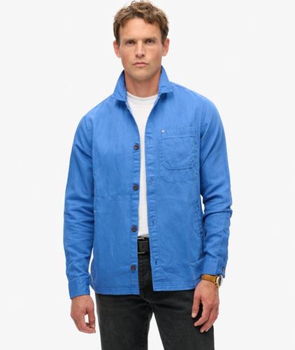 Herren The Merchant Store - Hemdjacke aus Leinenmischgewebe - Größe: L - Superdry - Modalova