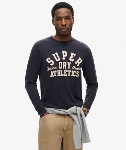 Men's Vintage Athletic Long Sleeve Top / Eclipse - Size: XL - Superdry - Modalova