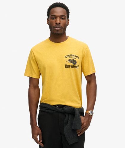Herren Locker Geschnittenes T-shirt mit Biker-grafik - Größe: XL - Superdry - Modalova