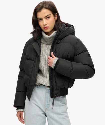 Damen Sportliche Stepp-bomberjacke mit Kapuze - Größe: 40 - Superdry - Modalova