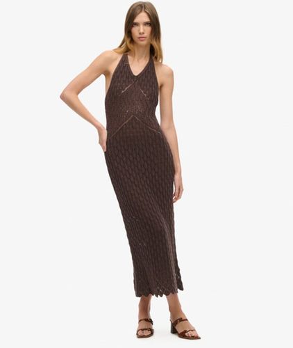 Damen Häkel-maxikleid mit Nackenträger - Größe: 40 - Superdry - Modalova