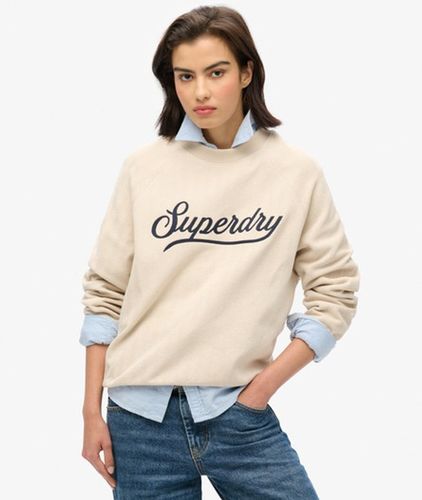 Damen Country Club Rundhalspullover mit Fischgrätmuster - Größe: 42 - Superdry - Modalova