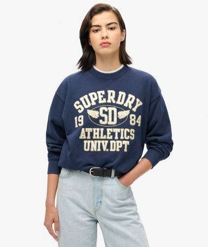Damen Lässiges Sweatshirt mit College-schriftzug - Größe: 42 - Superdry - Modalova