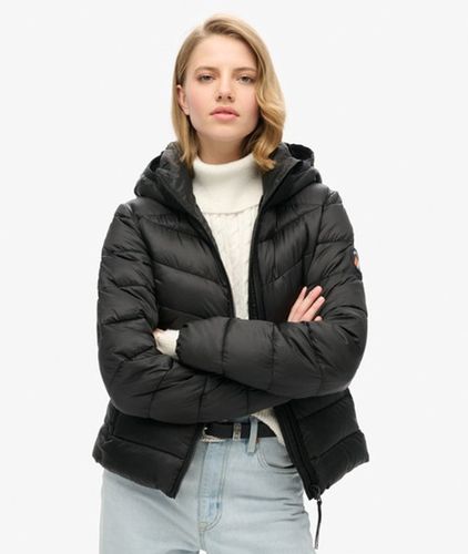 Damen Wattierte Fuji Steppjacke mit Kapuze - Größe: 44 - Superdry - Modalova