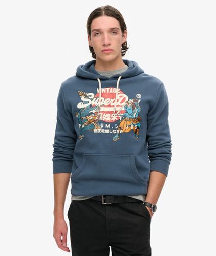 Herren Tokyo Hoodie mit Vintage-grafiklogo - Größe: Xxl - Superdry - Modalova