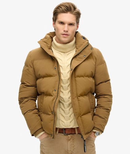 Herren Kurze Everest Steppjacke mit Kapuze - Größe: Xxl - Superdry - Modalova