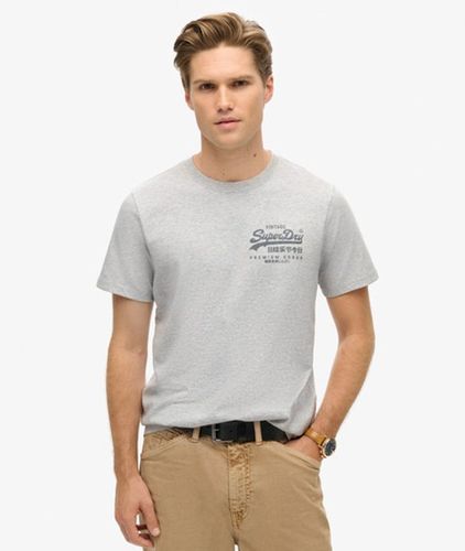 Herren Heritage T-shirt mit Vintage-logo auf der Brust - Größe: S - Superdry - Modalova