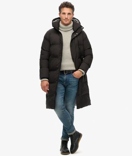 Herren Langer Steppmantel mit Kapuze, Größe: M - Superdry - Modalova
