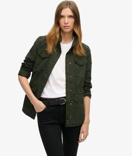 Damen M65 Verzierte Militärjacke - Größe: 40 - Superdry - Modalova