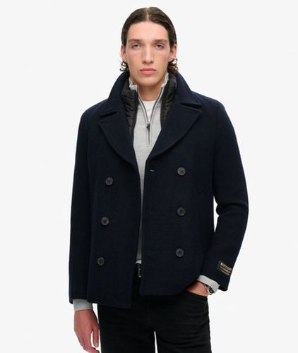 Herren 2-in-1 Cabanmantel aus Wolle - Größe: M - Superdry - Modalova