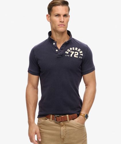 Men's Vintage Athletic Polo Shirt / Eclipse - Size: M - Superdry - Modalova