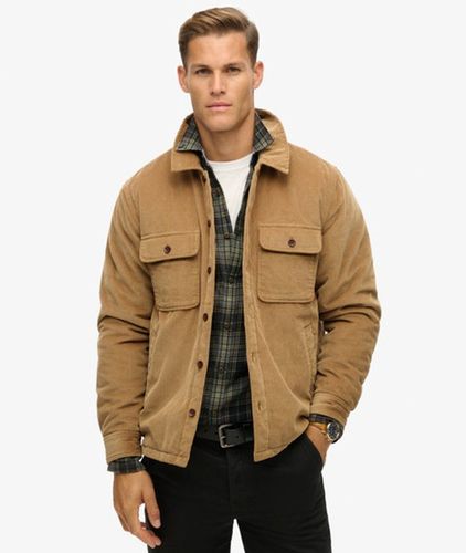 Herren Baumwolle Gesteppte Surplus Cord-Hemdjacke, - Größe: L - Superdry - Modalova