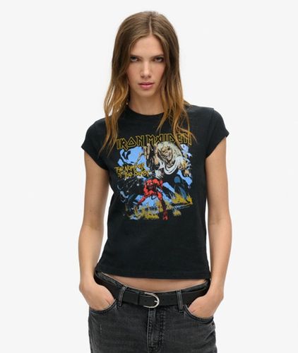 Damen Iron Maiden X Band-T-Shirt Mit Flügelärmeln, , Größe: 40 - Superdry - Modalova