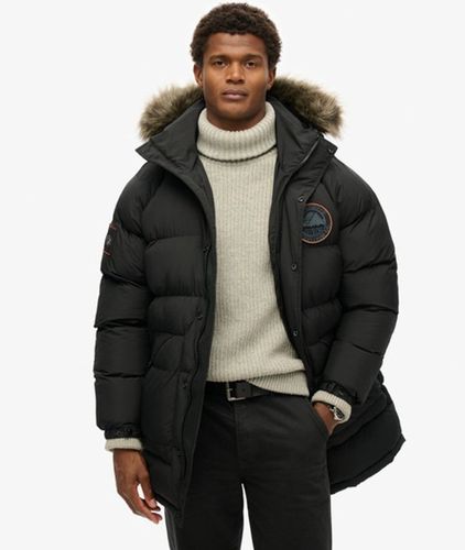 Herren Langer Everest Baffled Parka - Größe: L - Superdry - Modalova