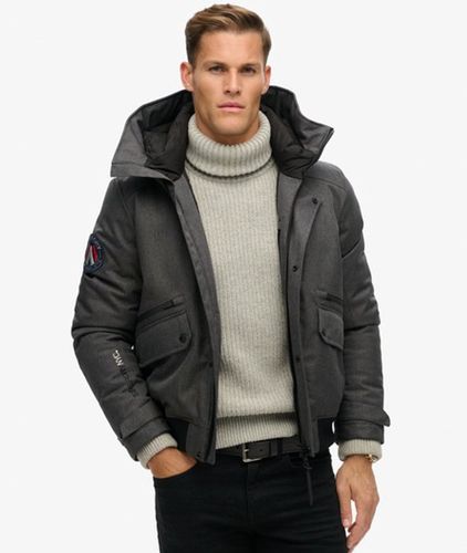 Herren Wattierte City Tweed-bomberjacke - Größe: Xxl - Superdry - Modalova