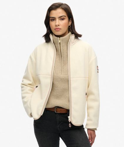 Damen Active Fleecejacke mit Durchgehendem Reißverschluss - Größe: 40 - Superdry - Modalova