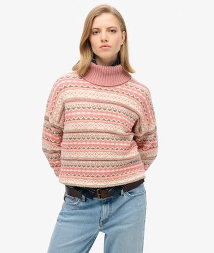 Damen Strukturierter Pullover mit Streifenmuster - Größe: 38 - Superdry - Modalova