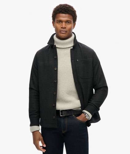 Herren The Merchant Store - Hemdjacke aus Wolle - Größe: Xxl - Superdry - Modalova