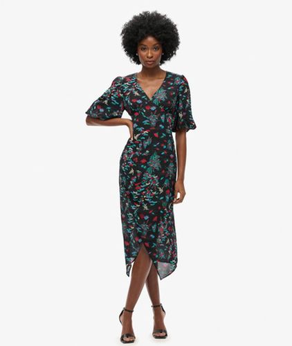 Damen Kurzärmeliges, Transparentes Midikleid - Größe: 36 - Superdry - Modalova