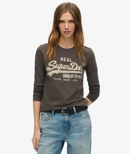 Damen Verziertes Oberteil mit Vintage-Logo und Grafikprint, Größe: 38 - Superdry - Modalova