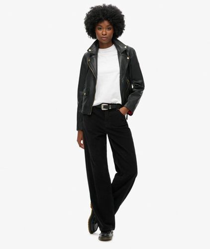 Damen Cordhose mit Mittlerer Leibhöhe und Weitem Beinschnitt - Größe: 26/30 - Superdry - Modalova