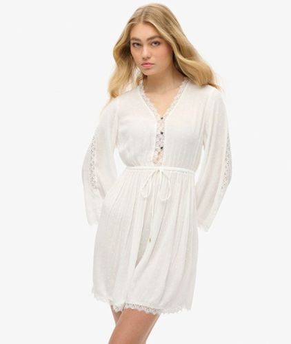 Damen Ibiza Minikleid mit V-ausschnitt - Größe: 42 - Superdry - Modalova