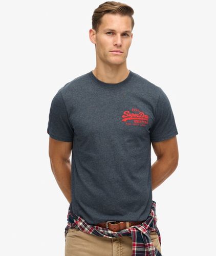 Men's Classic Vintage Logo Graphic T-shirt / Eclipse Marl - Size: M - Superdry - Modalova