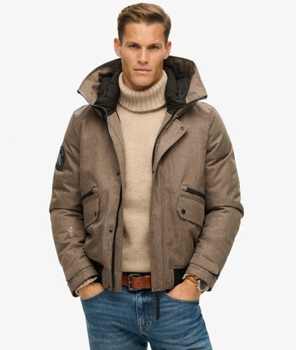 Herren Wattierte City Tweed-bomberjacke - Größe: Xxl - Superdry - Modalova