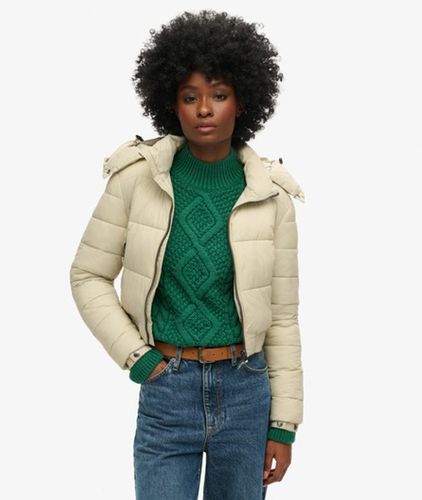 Damen Verkürzte Fuji Kapuzenjacke - Größe: 38 - Superdry - Modalova