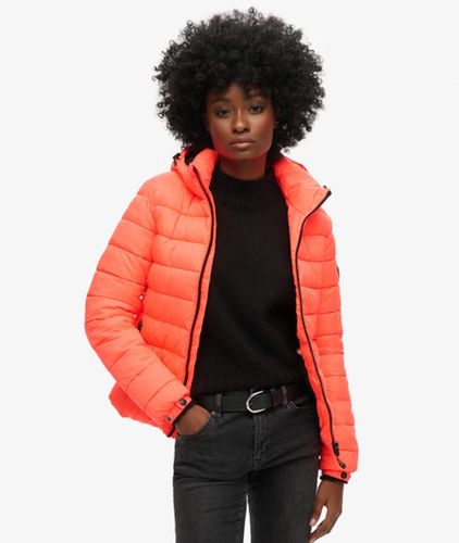 Damen Klassische Steppjacke mit Kapuze - Größe: 42 - Superdry - Modalova