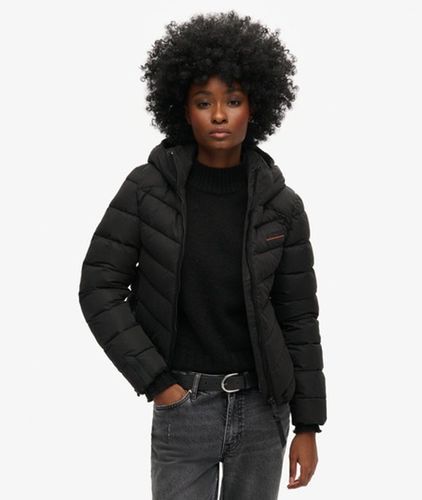 Damen Steppjacke aus Mikrofaser mit Kapuze - Größe: 42 - Superdry - Modalova