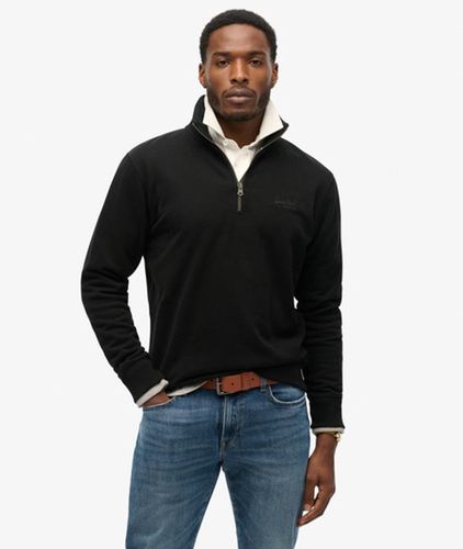 Herren Essential Sweatshirt mit Halblangem Reißverschluss und Logo - Größe: S - Superdry - Modalova