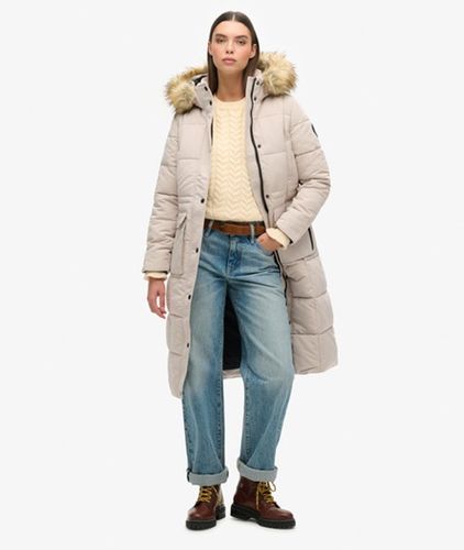 Damen Langer Everest Steppmantel - Größe: 44 - Superdry - Modalova