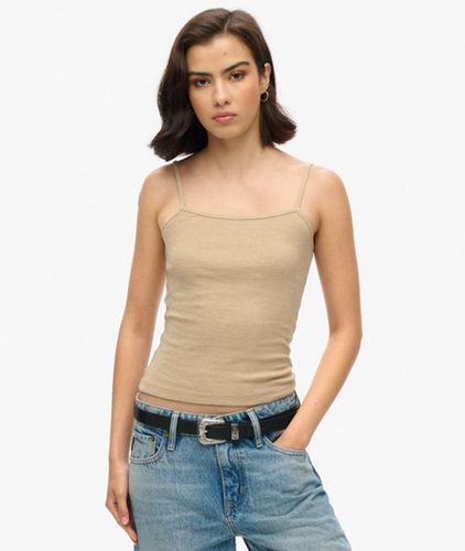 Damen Fein Geripptes Trägerhemd - Größe: 42 - Superdry - Modalova