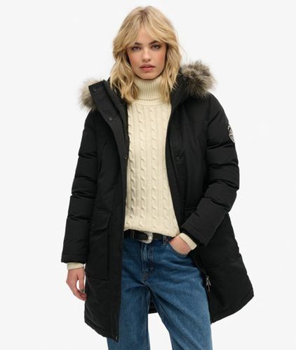 Women's Everest Faux Fur Parka Coat - Size: 10 - Superdry - Modalova