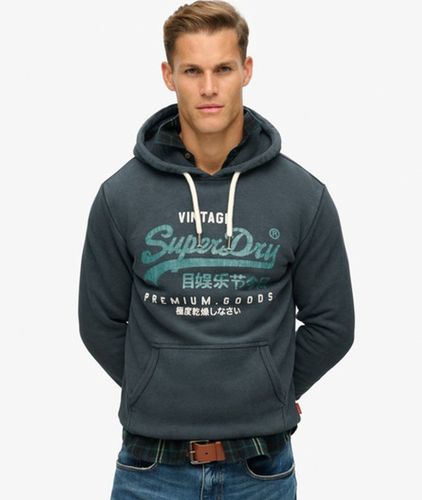 Herren Duo Hoodie mit Vintage-logo - Größe: M - Superdry - Modalova