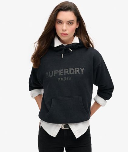 Women's Locker Geschnittenes Sport Luxe Hoodie - Größe: 36 - Superdry - Modalova