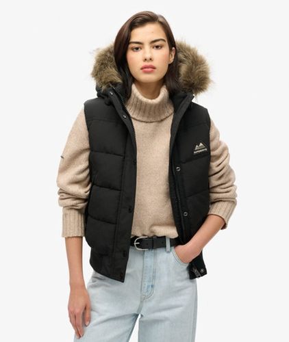 Damen Everest Kunstfell-weste - Größe: 36 - Superdry - Modalova
