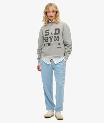 Damen Athletic Essentials Vintage-jogginghosen mit Seitenstreifen - Größe: 40 - Superdry - Modalova