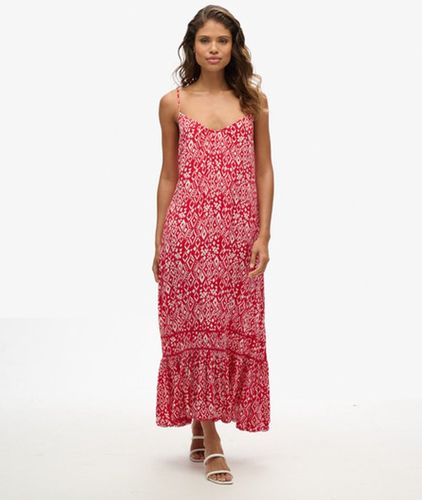 Women's Printed Long V-neck Cami Dress, & , Size: 16 - Superdry - Modalova