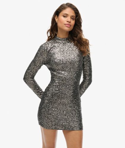 Damen Pailletten-Minikleid mit Stehkragen, Größe: 42 - Superdry - Modalova
