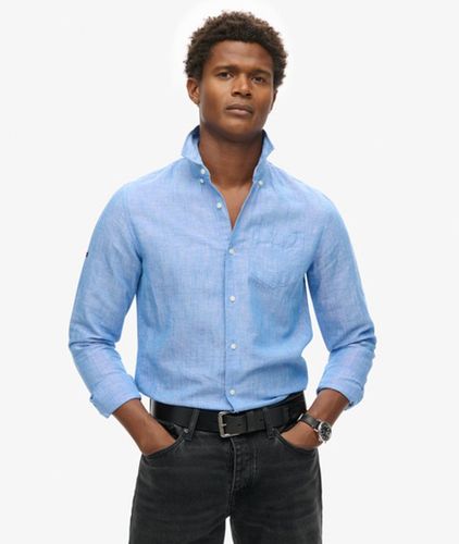 Herren Studios Linen Button-down-hemd aus Bio-baumwolle - Größe: XL - Superdry - Modalova