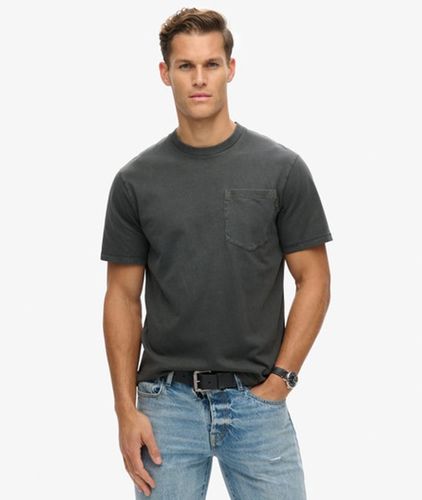 Herren T-shirt mit Tasche und Kontrastnähten - Größe: M - Superdry - Modalova