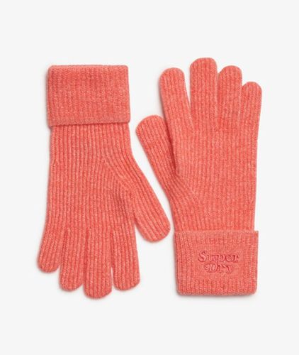Damen Weiche, Gerippte Strickhandschuhe - Größe: 1Größe - Superdry - Modalova