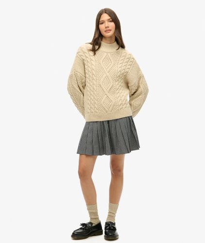 Damen Minirock im Vintage-stil mit Falten - Größe: 40 - Superdry - Modalova