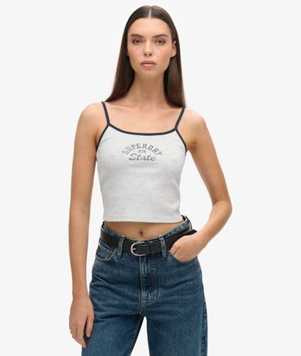 Damen Cami Top Logo Druck, Größe: 40 - Größe: 40 - Superdry - Modalova
